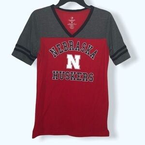 Colosseum Nebraska Huskers Jersey-Style Tee Sz Med